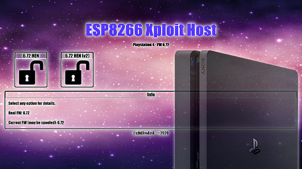 Kunstig bekræfte Udlevering ESP8266 Xploit Host 2.84 for PS4 6.72 Jailbroken Consoles by C0d3m4st4 |  Page 13 | PSXHAX - PSXHACKS