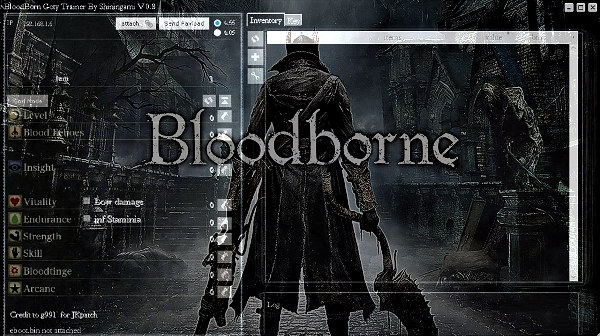 Bloodborne Trainer V0.8 for PS4 4.55 Firmware by Shiningami.jpg