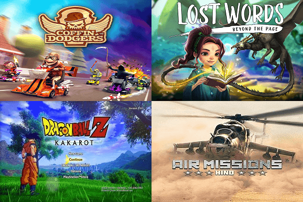Coffin Dodgers, Lost Words, DBZ Kakarot & Air Missions HIND PS4 PKGs.png