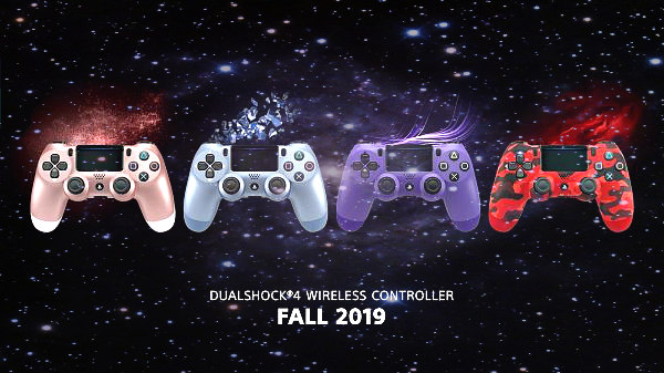 Electric Purple, Red Camouflage, Titanium Blue & Rose Gold DS4 Controllers!.jpg