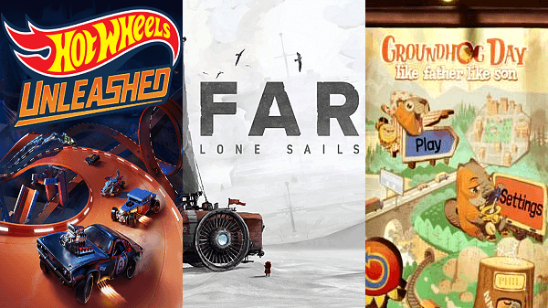 Hot Wheels Unleashed, FAR Lone Sails & Groundhog Day PS4 PKGs.png