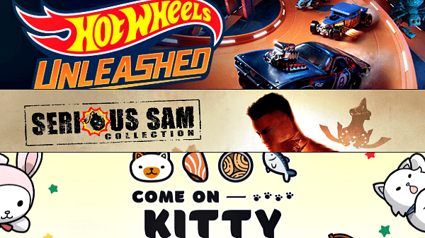 Hot Wheels Unleashed, Serious Sam Collection & Come on Kitty PS4 PKGs.png