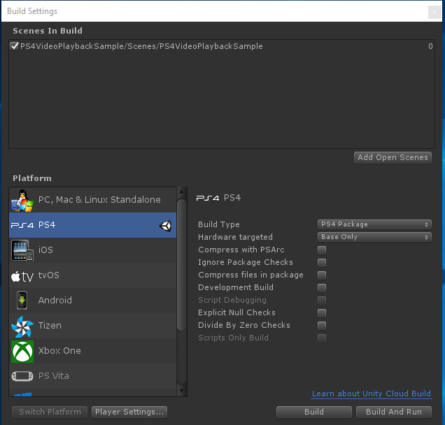 How to Compile and Build with Unity for PS4 FPKG by RetroGamer74 8.PNG