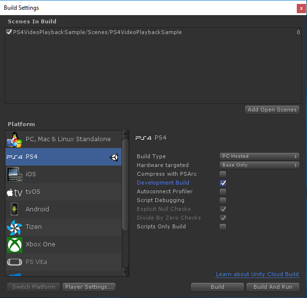 How to Compile and Build with Unity for PS4 FPKG by RetroGamer74.PNG