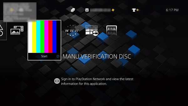 Manu Verification Disc (NPXS25000) PS4 DEX FPKG Files Surface.jpg