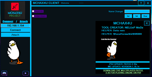 MCHAX4U Client / PS4 RTM Tool for Minecraft by NELUxP MoDz | PSXHAX -  PSXHACKS