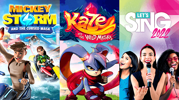 Mickey Storm and the Cursed Mask, Kaze and the Wild Masks & Let's Sing 2022 PS4 PKGs.png