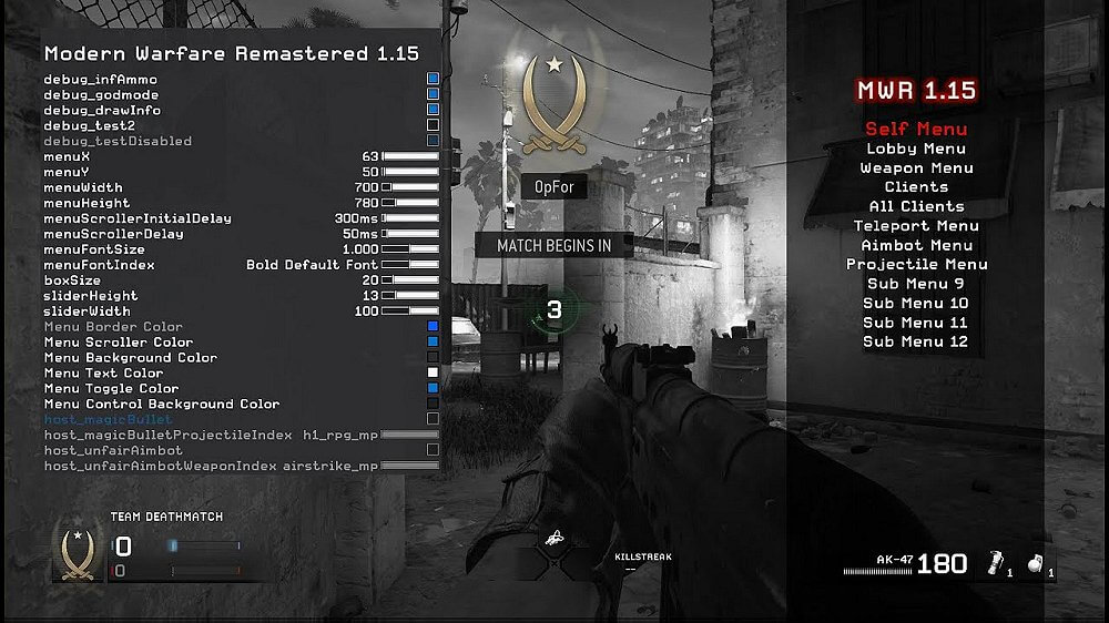 CoD: Modern Warfare 2 Remastered PS4 Mod Menu by TER152