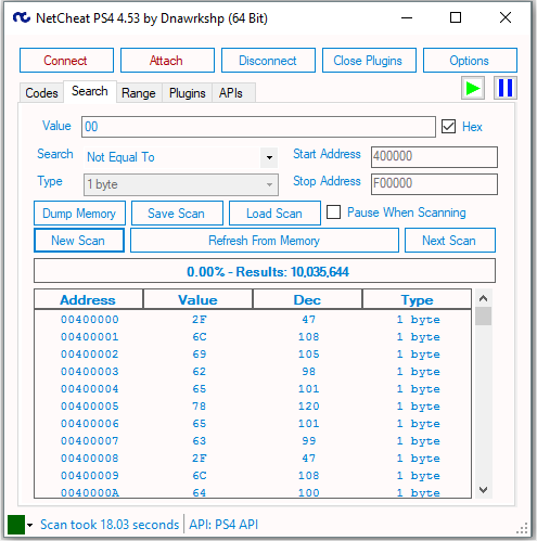 NetCheat API for PS4 4.05 Firmware by BISOON for Game Cheats 2.png