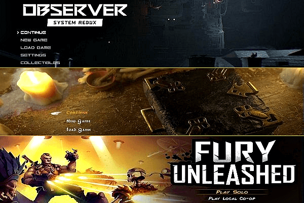 Observer System Redux, Black Book and Fury Unleashed PS4 PKGs.png