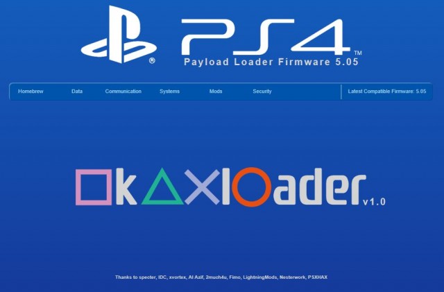 OkaxLoader v1.0 PS4 Playground ESP8266 5.05 Menu by HkN.jpg