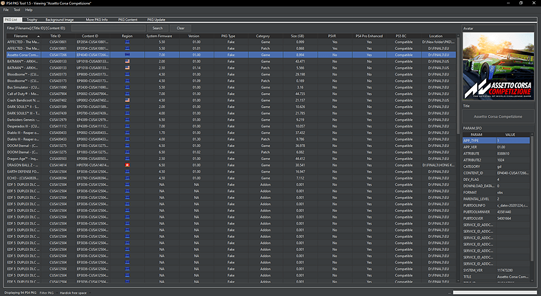 PS4 PKG Tool GUI to Rename and Export File Lists by Pearlxcore 3.png