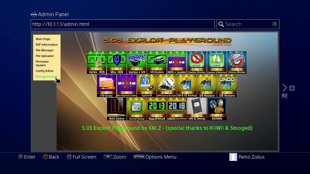 PS4 v5.05 Self Host & ESP8266 Exploit Playground Updates by Zoilus 3.jpg