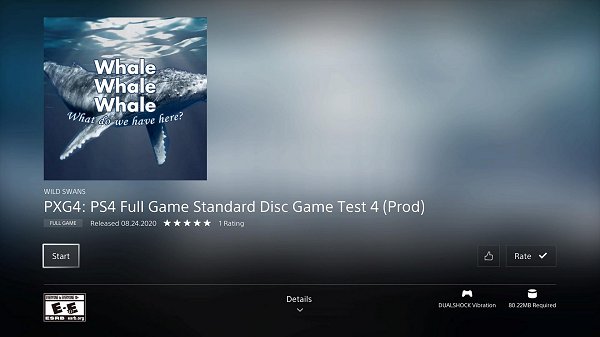 PXG4 PS4 FG Disc Game Test 4 Entitlement (CUSA24837 Prod) PKG Leak 2.jpg