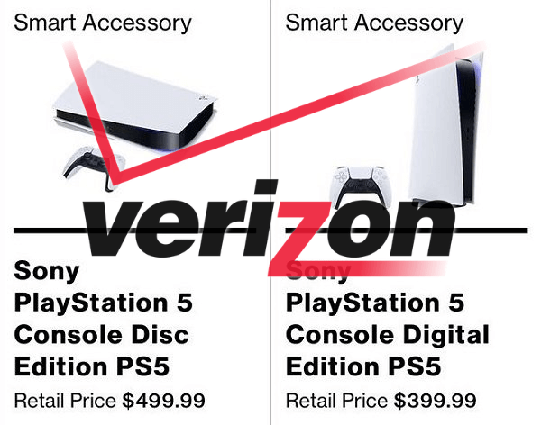 Verizon to Sell Sony PS5 Disc Edition & Digital Edition Consoles.png