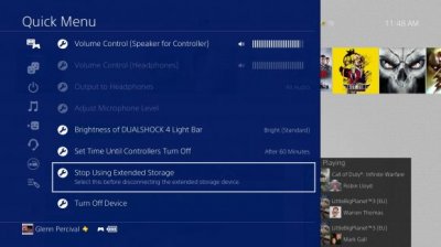updated ps4 internal hard drive cant download theme