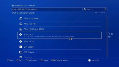 PS4 6.72 Exploit Menu Updates by Leeful74, PlayStation Bounty by TheFloW 6.jpg