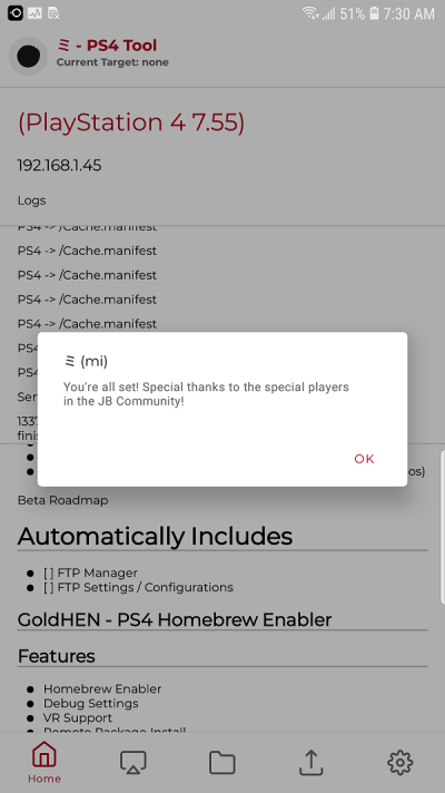 Mi PS4 Remote Tool Android PS4 Management APK by MrSmithyx.png